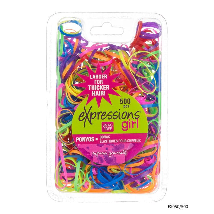 Elastic Hair Bands - 500 Pack Assorted Large Size 2