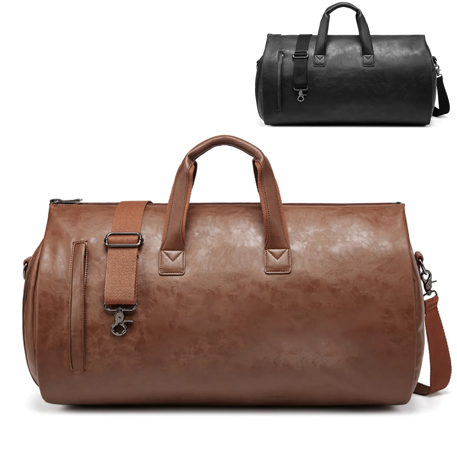 Vintage Duffle Bag with Shoe Compartment 4