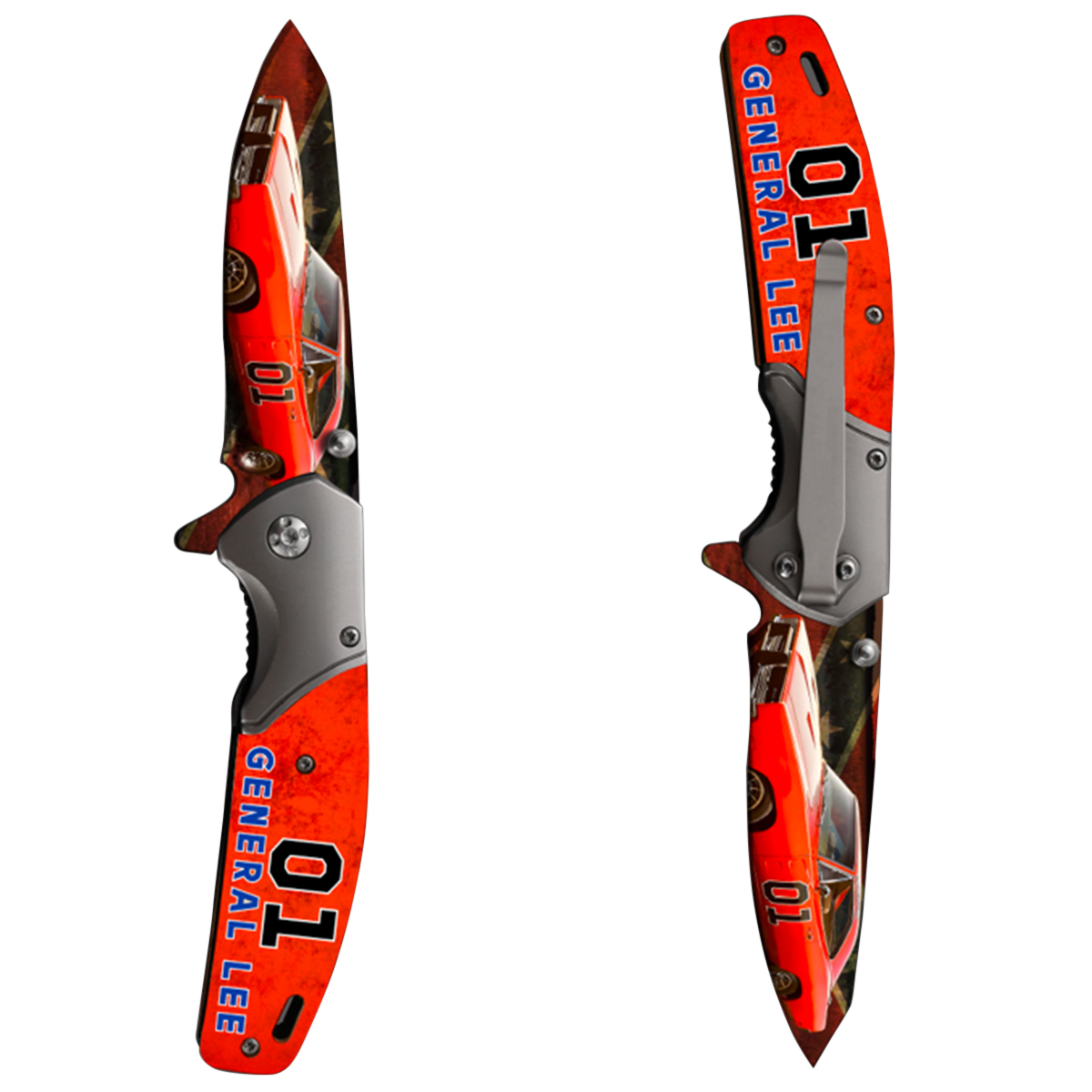 ApexBlade - Burlwood Folding Pocket Knife With Stainless Steel Blade Full Color Optional 5