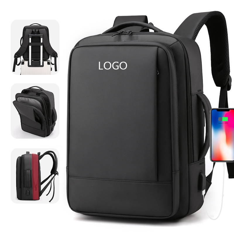 Waterproof Outdoor Expandable Backpack Fit 15.6 Inch Laptop with USB Charging 3