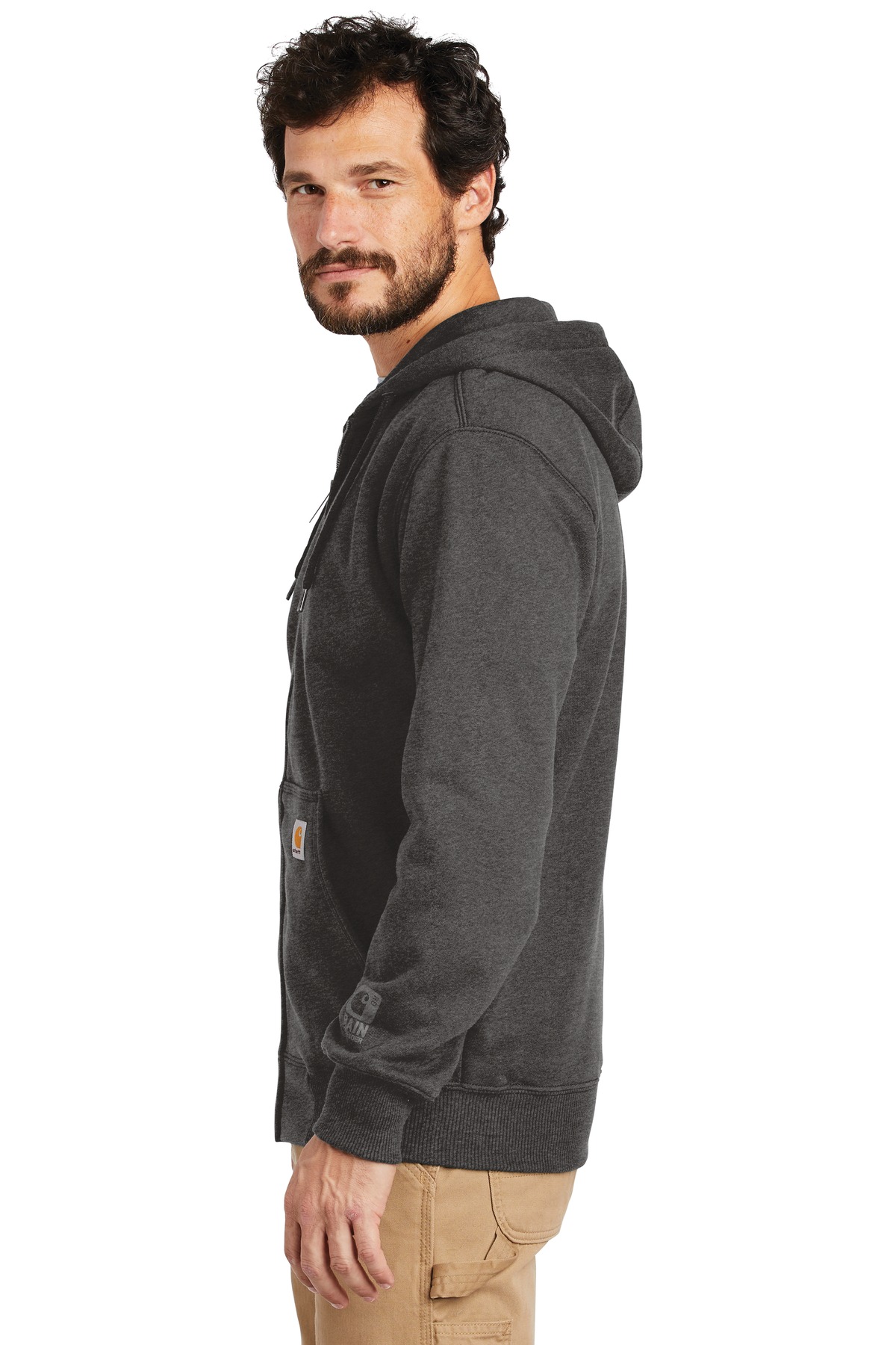 Carhartt® Rain Defender Paxton Heavyweight Hooded Zip-Front Sweatshirt 6