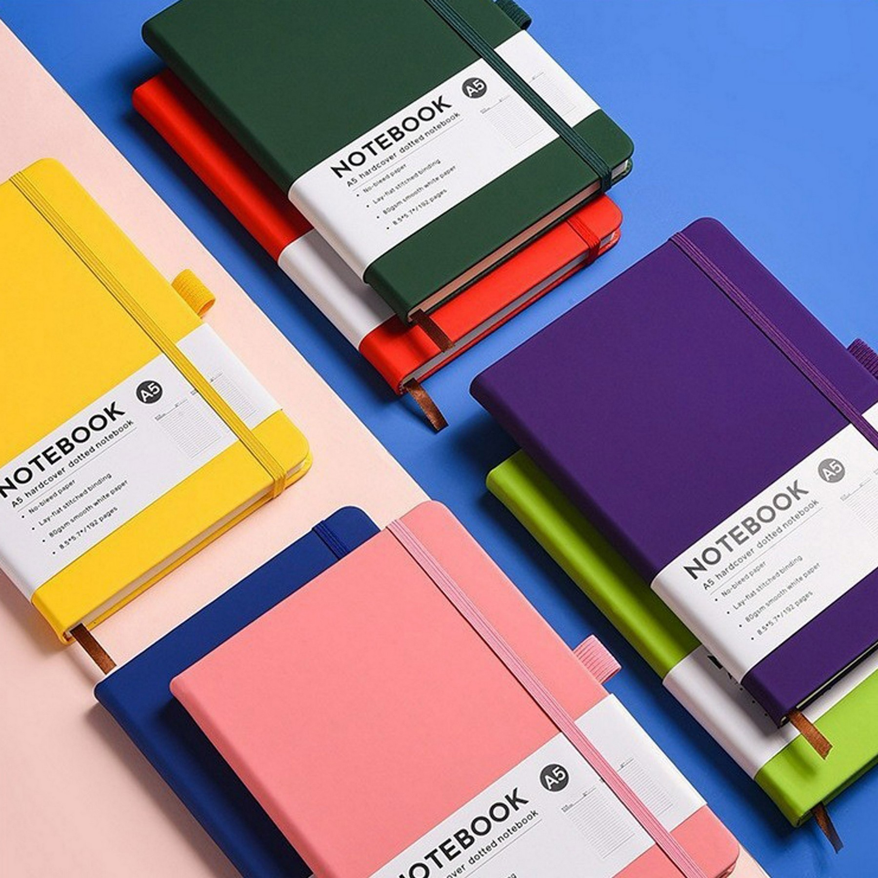 A5 PU Leather Notebook With Tie 3