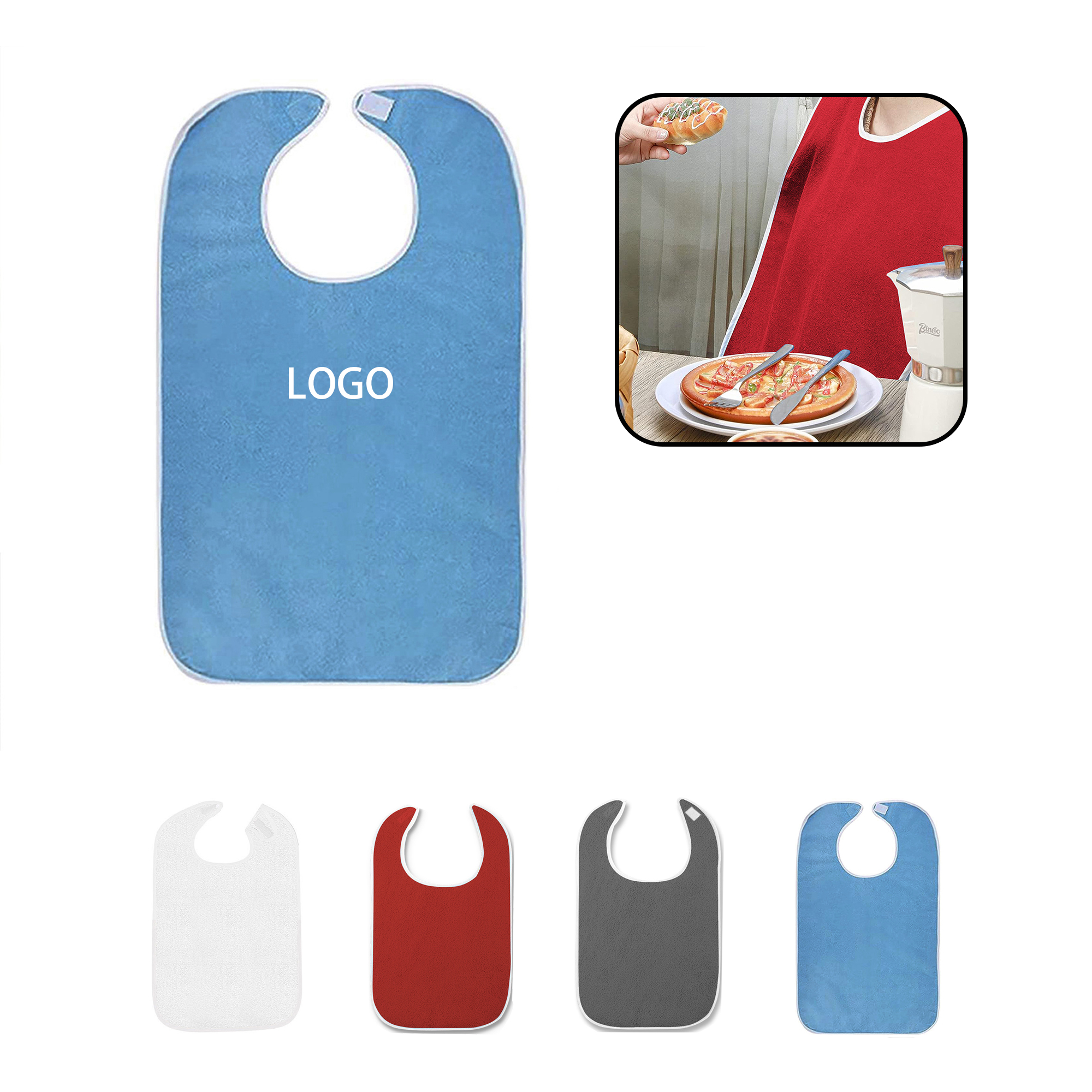 MOQ:20pcs Adult Protective Bib 1