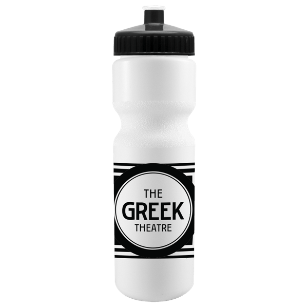Cyclo-Cross 28oz Bike Bottle - White w/Push-Pull Lid 9