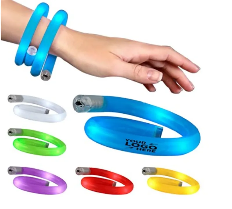 Flashing LED Coil Tube Bracelet 4