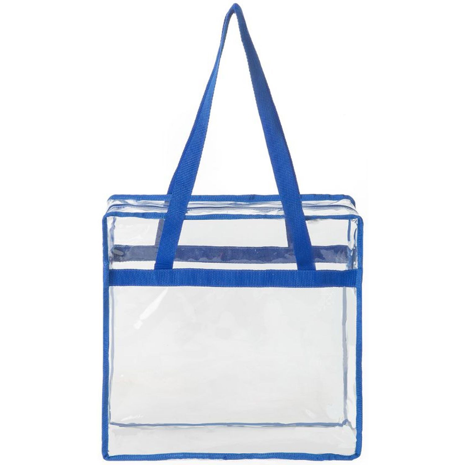 Contrast Binding Clear PVC Transparent Tote Bag 5
