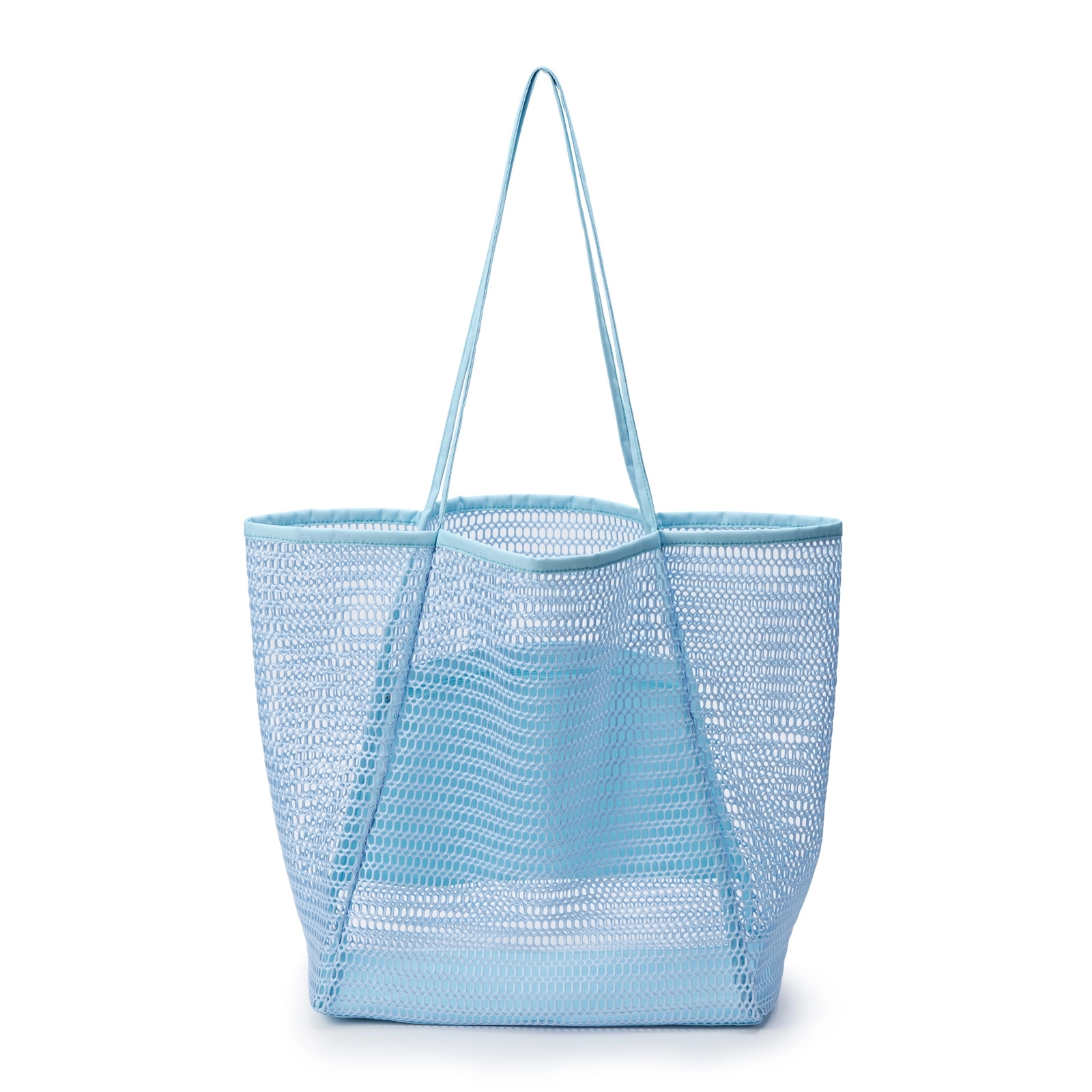Mesh Beach Tote Bags Womens Shoulder Handbag, custom tote bag with logo imprint 8