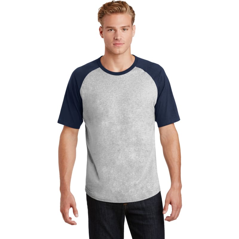 Sport-Tek Short Sleeve Colorblock Raglan Jersey. 1