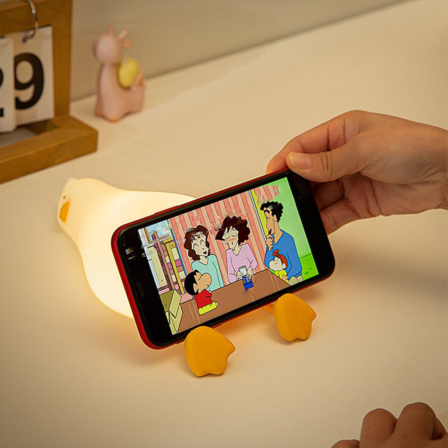 Silk time gift lie in peace duck sleep lamp Ambient light 4