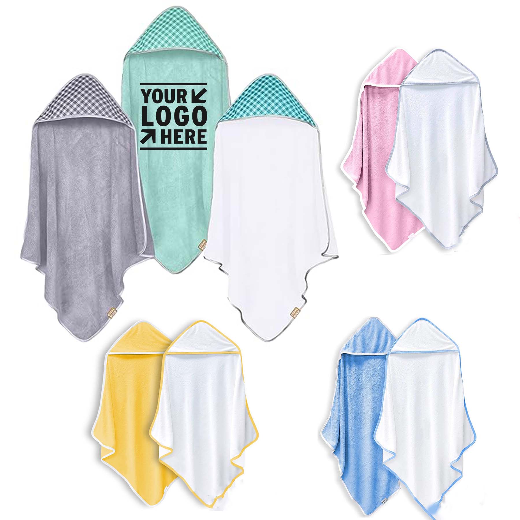 Ultra Absorbent Boy Girl Baby Essential Hooded Bath Shower Towel 2