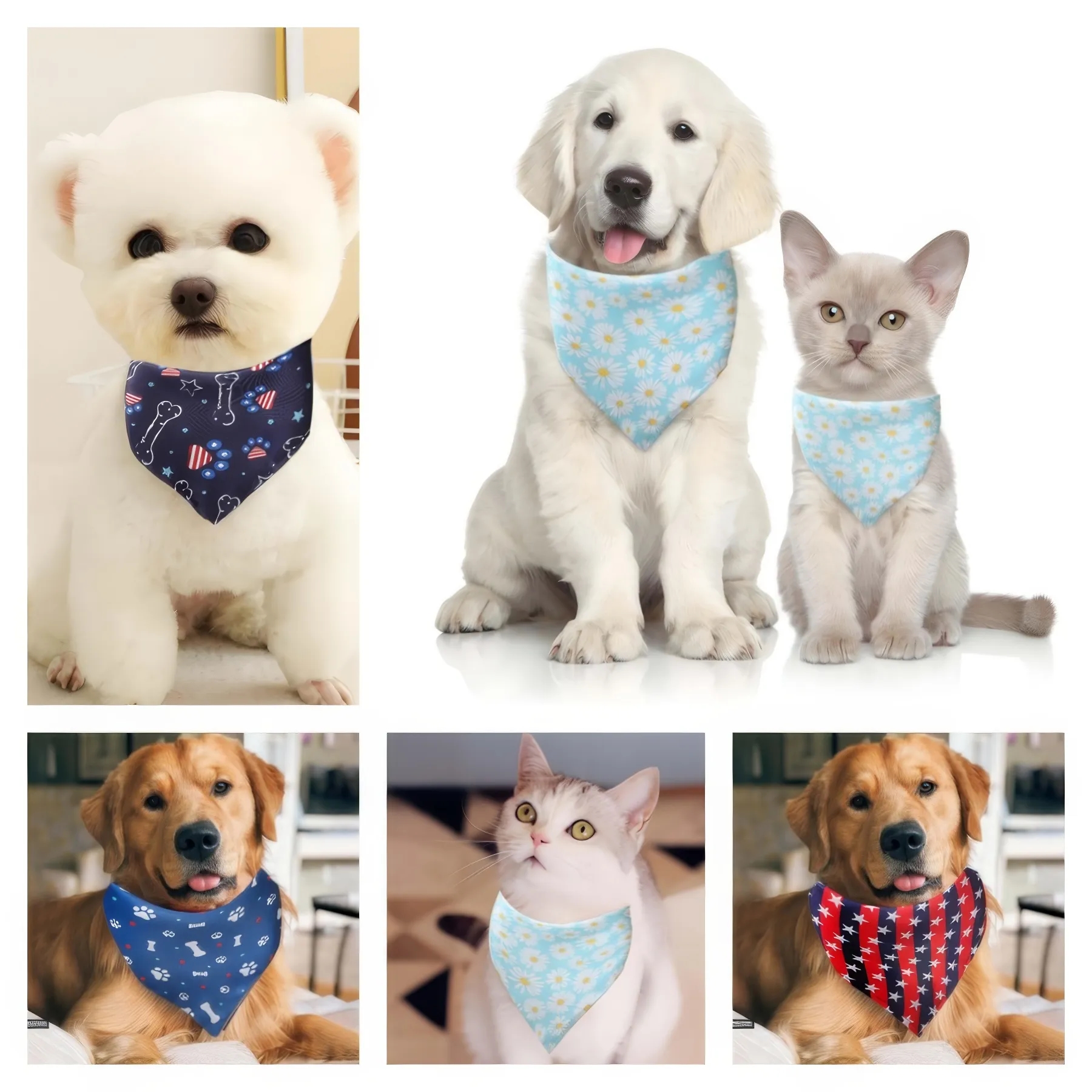 Print Triangle Doggie Neckerchief 6