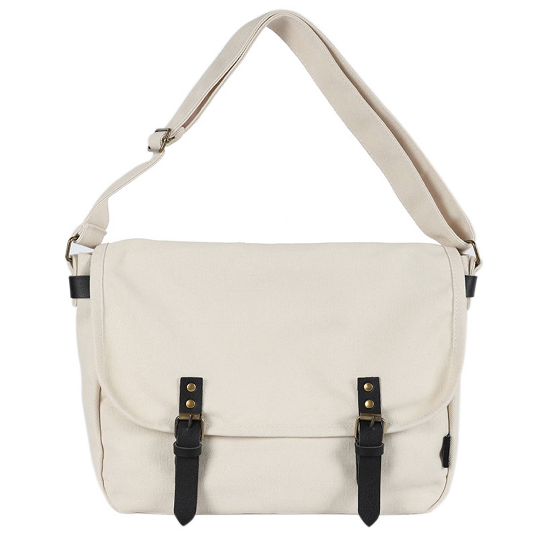 Canvas Large capacity vintage postman shoulder bag 3