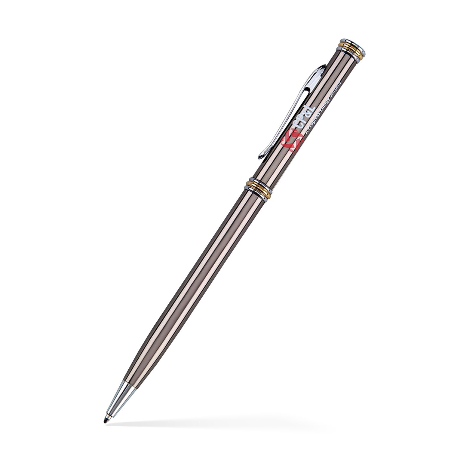 Metallic Ballpoint Twist Pen - Gunmetal 2