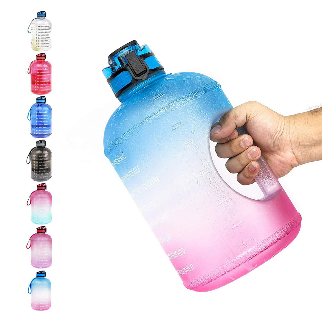 Large 1 Gallon Motivational Water Bottle
