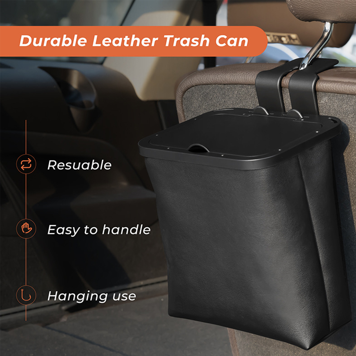Foldable Large-capacity Car Trash Bin 6
