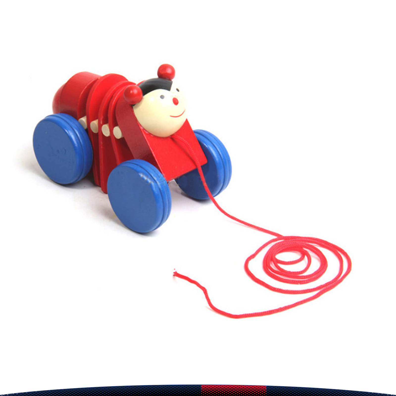 Velori Wooden Pull Along Toy Car 6