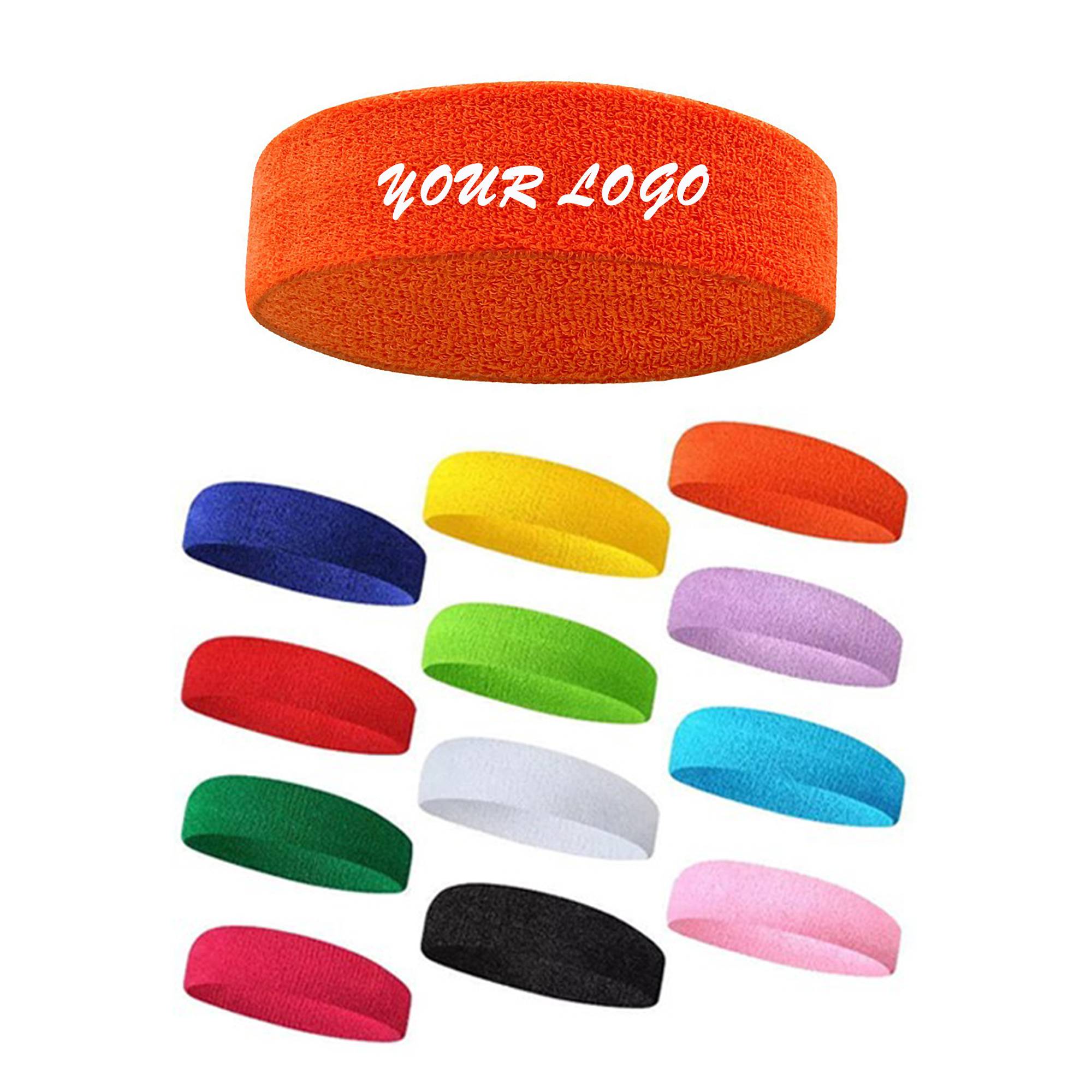 Stretch Cotton Headband Sports Yoga Terry Band 8