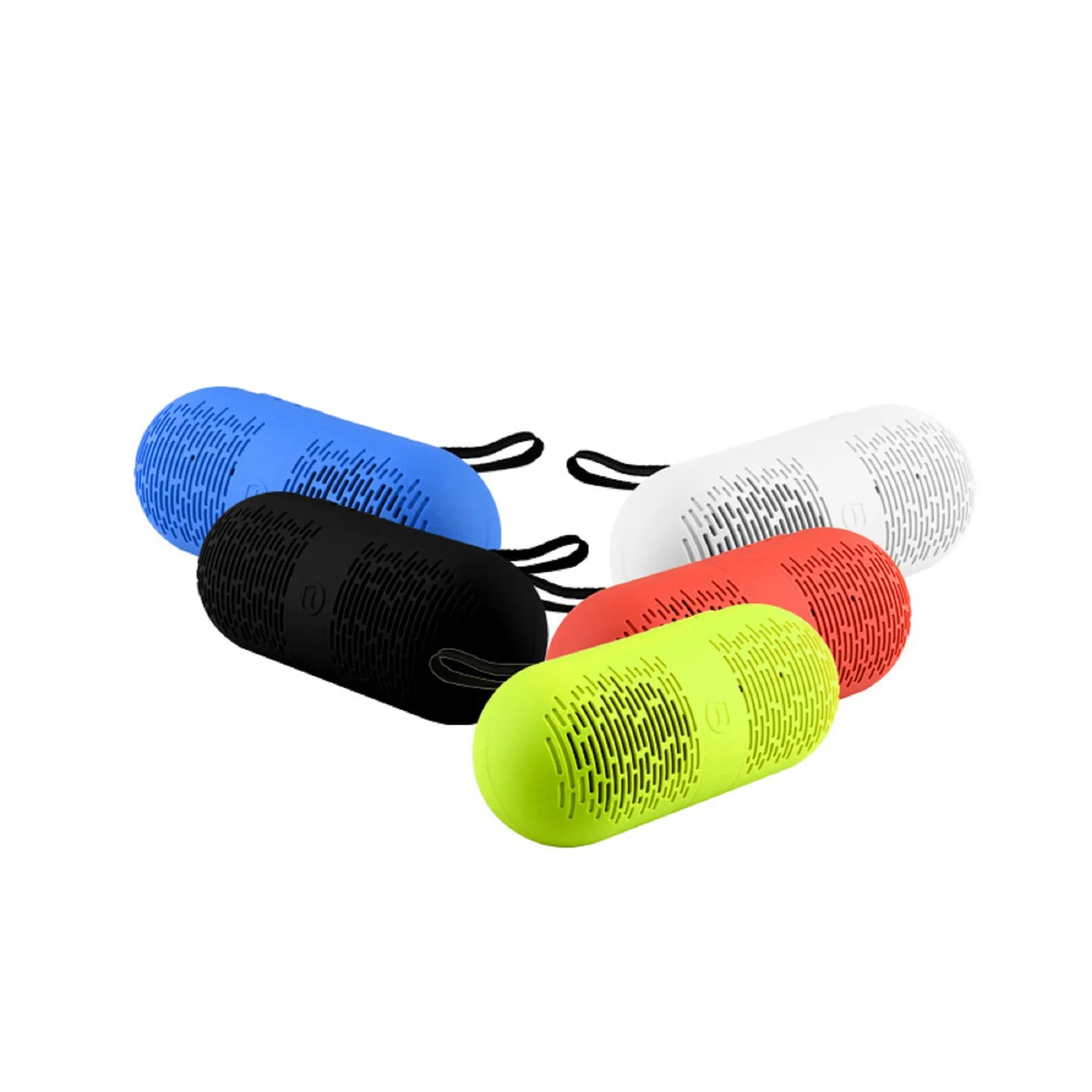 Pill Shape Wireless Speaker with Strap 1