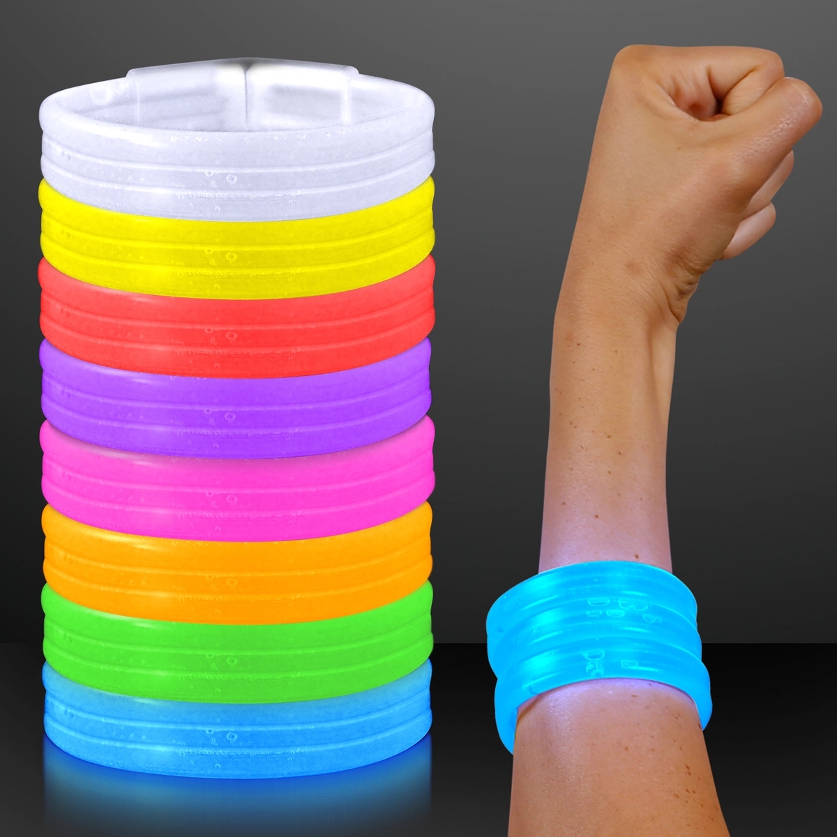 Thick Glow Bracelet Bangles 10