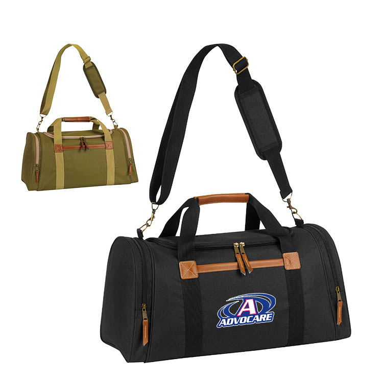 600D Leatherette Trim Executive Duffel 3