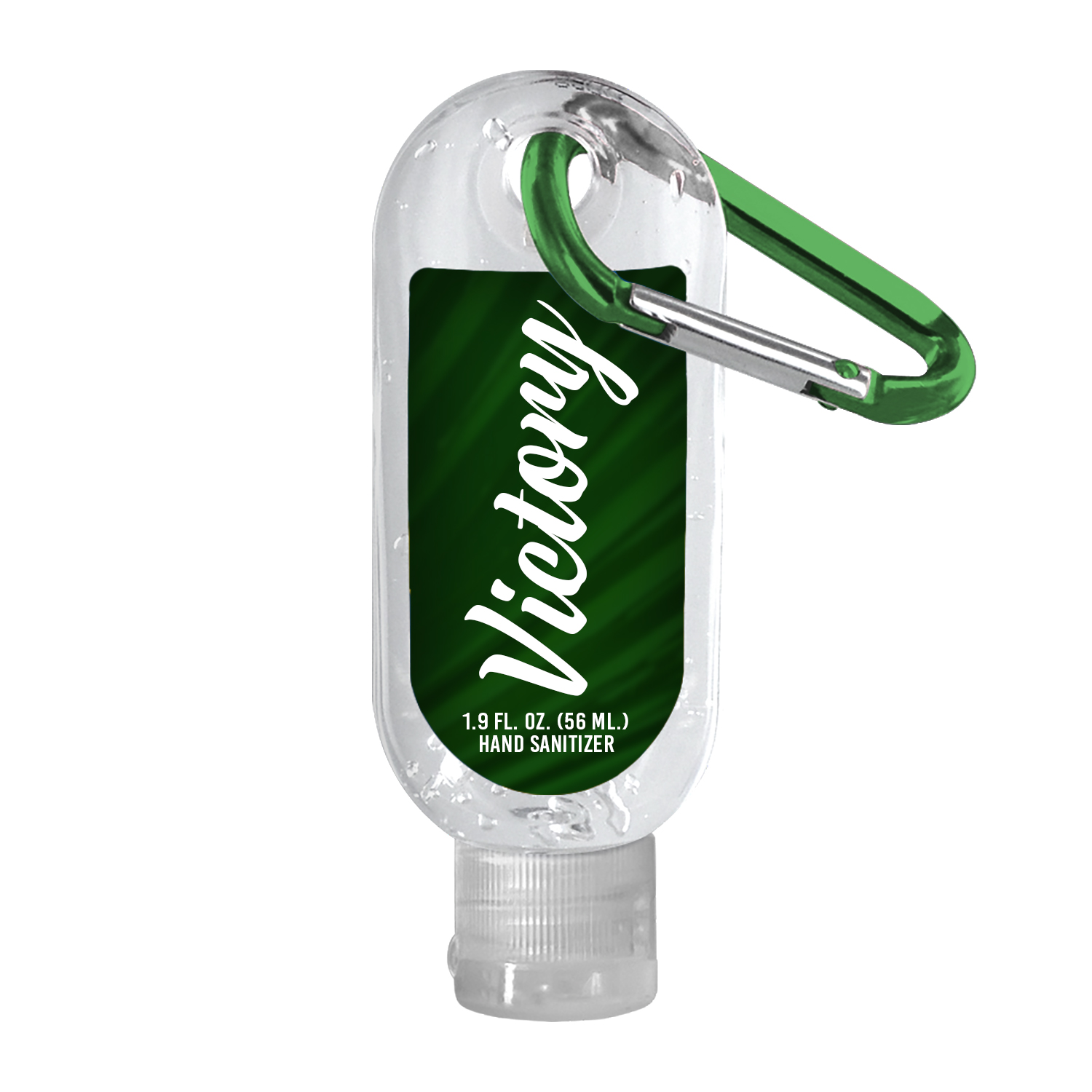 1.9 oz. Clear Sanitizer with Carabiner Hook 3