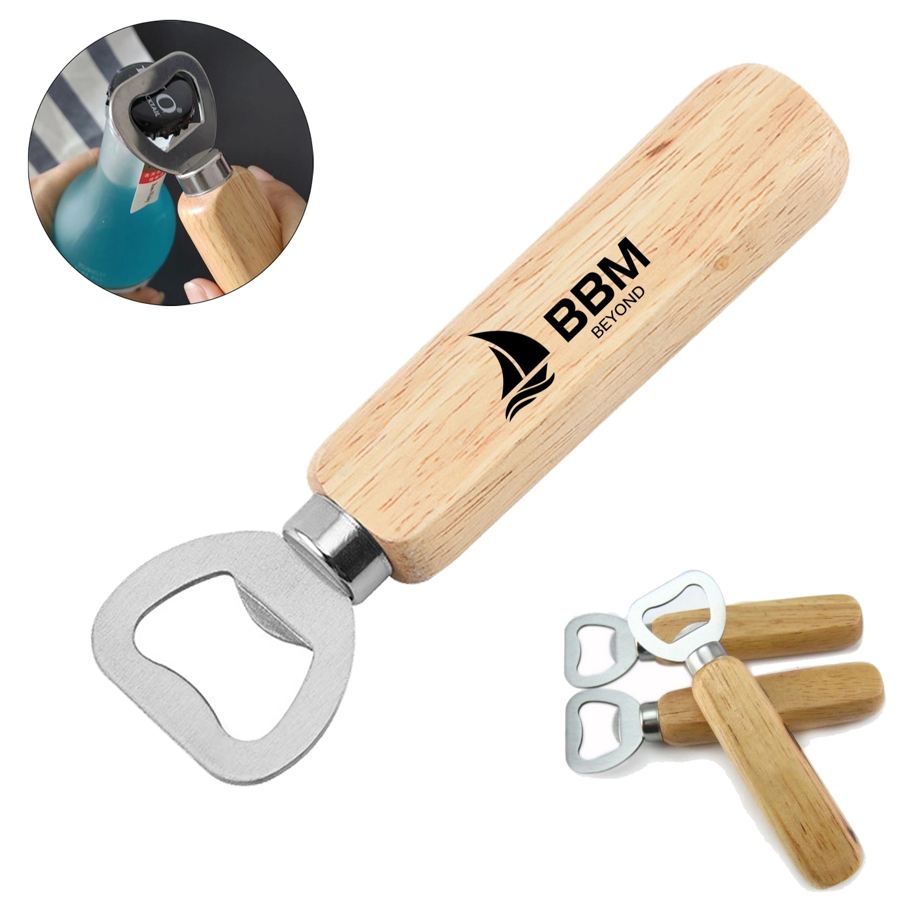Wooden Classic Bottle Opener 3