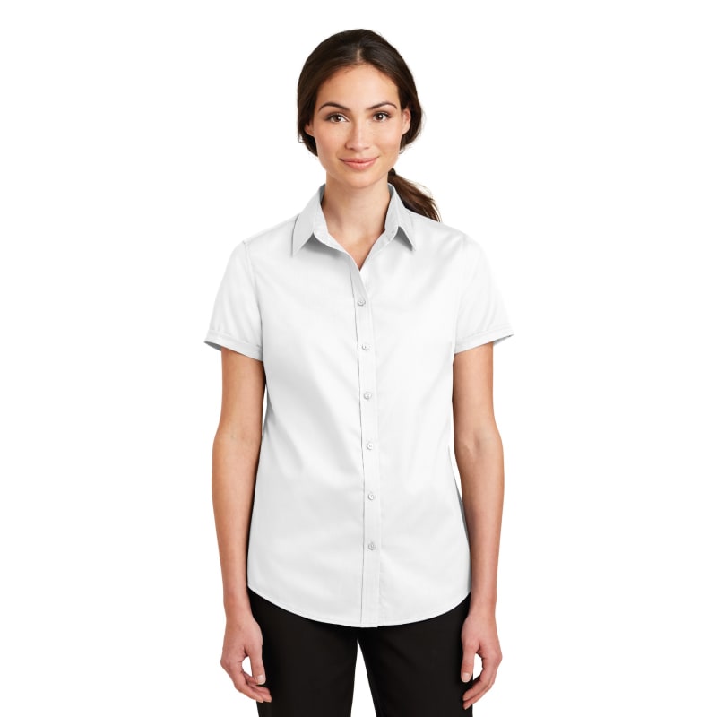 Port Authority Ladies Short Sleeve SuperPro Twill Shirt. 43