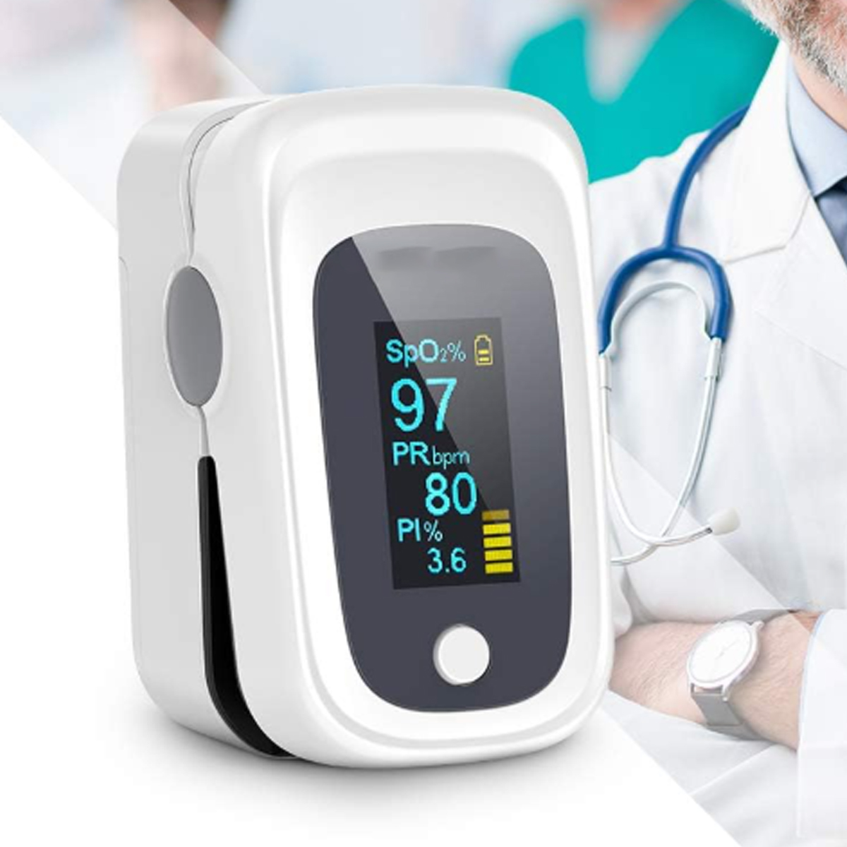 LED Fingertip Pulse Oximeter with SpO2 Display 5
