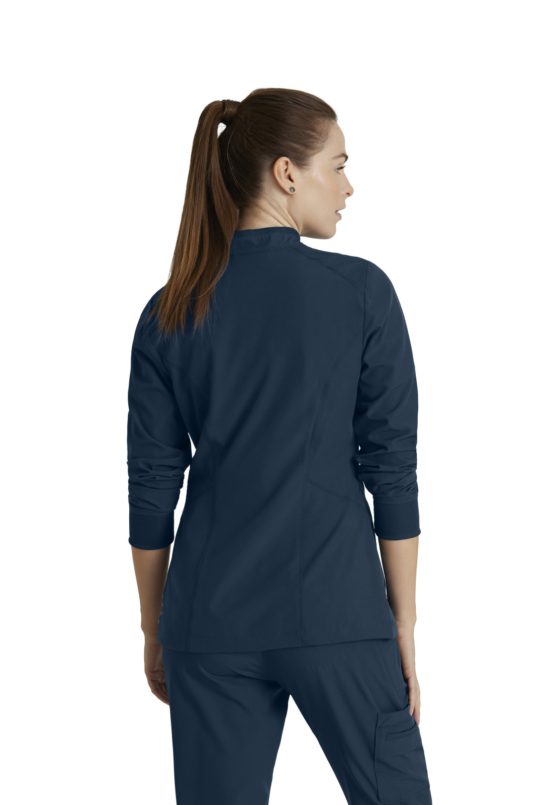 Barco One - Women's Four-Pocket Zip-Up Venture Warm-Up Scrub Jacket 12