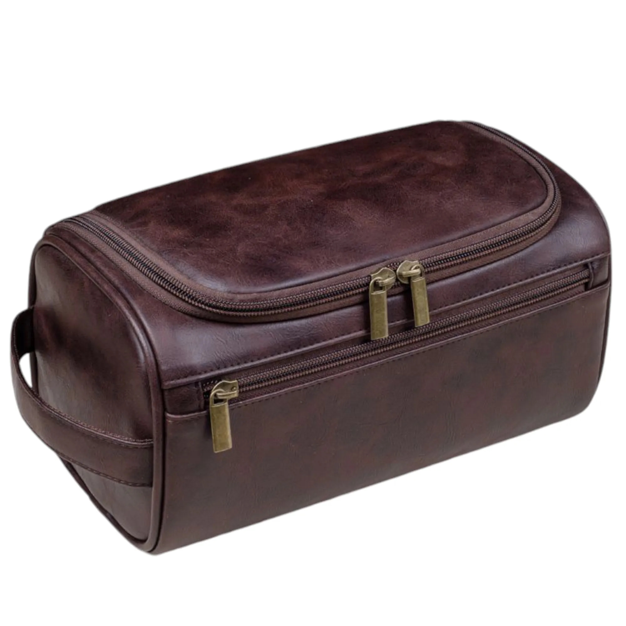 9.8" x 5.1" x 5.1" Pu Leather Travel Toiletry Bag 5
