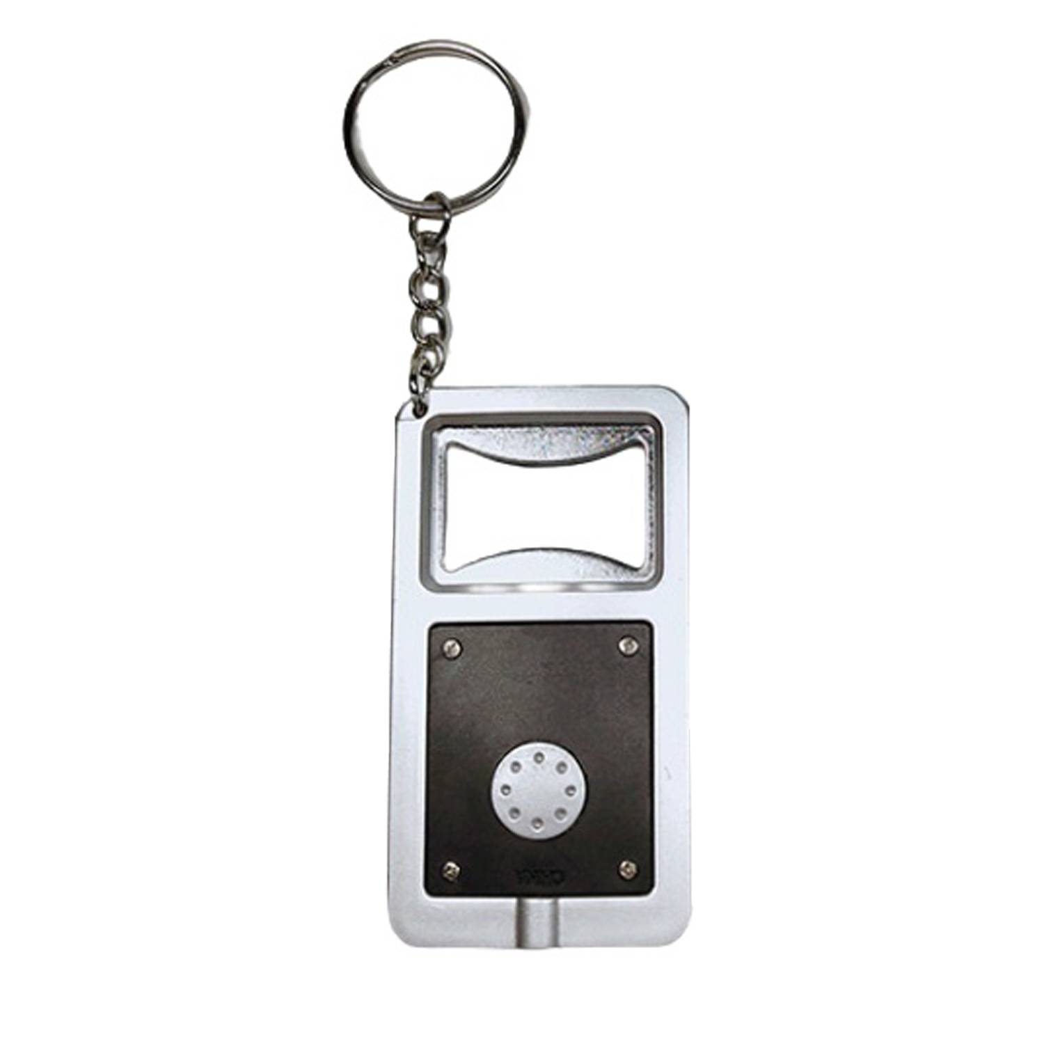 LED Light Plastic Keychain Bottle Opener 3