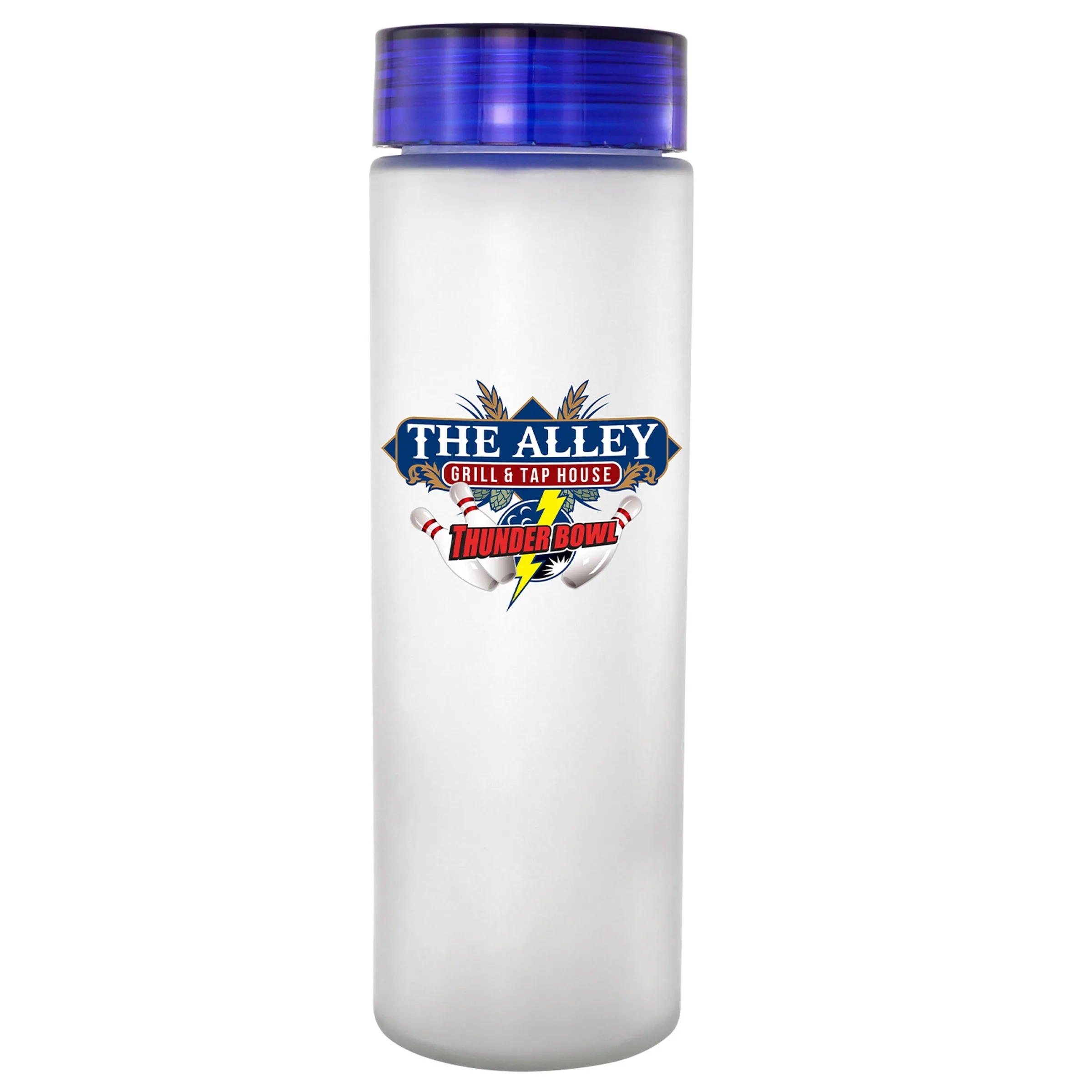 Clear View 22 oz. Full Color Frosted Glass Bottle 8