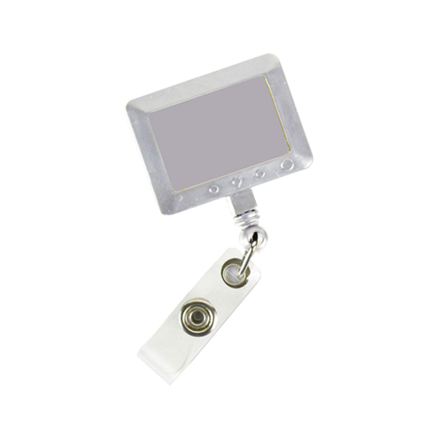 Rectangle Badge Reel w/ Belt Clip 4