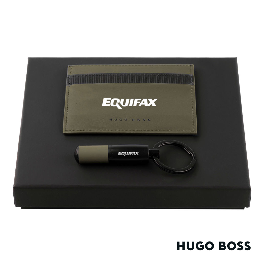 Hugo Boss® Matrix Card Holder/Gear Matrix Key Ring