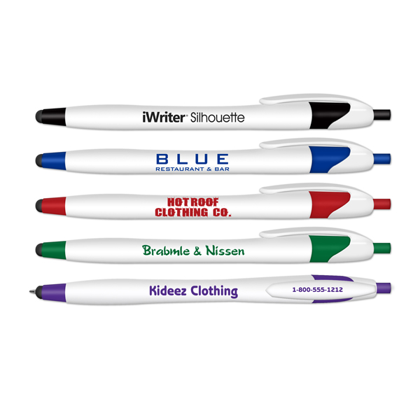 iWriter Silhouette Stylus & Retractable Ballpoint Pen with Black Ink 3
