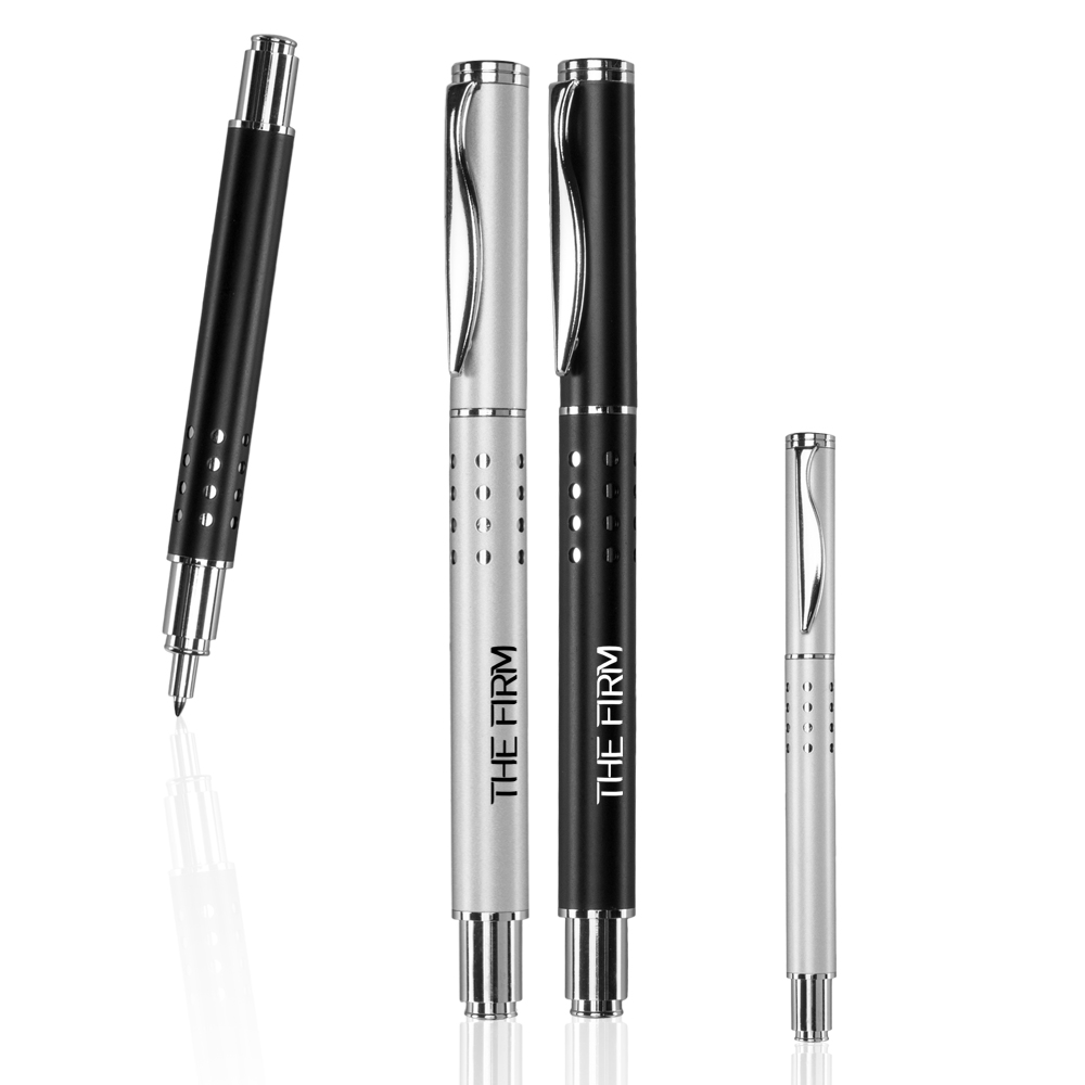 Swerve Clip Brass Rollerball Pen 2