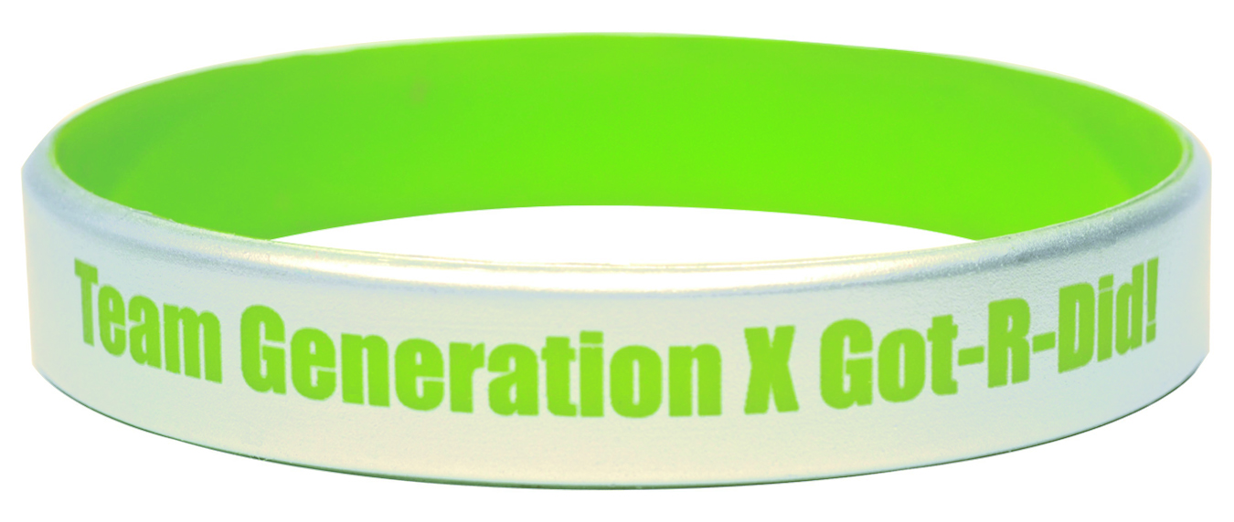 Silver Silicone Bracelets