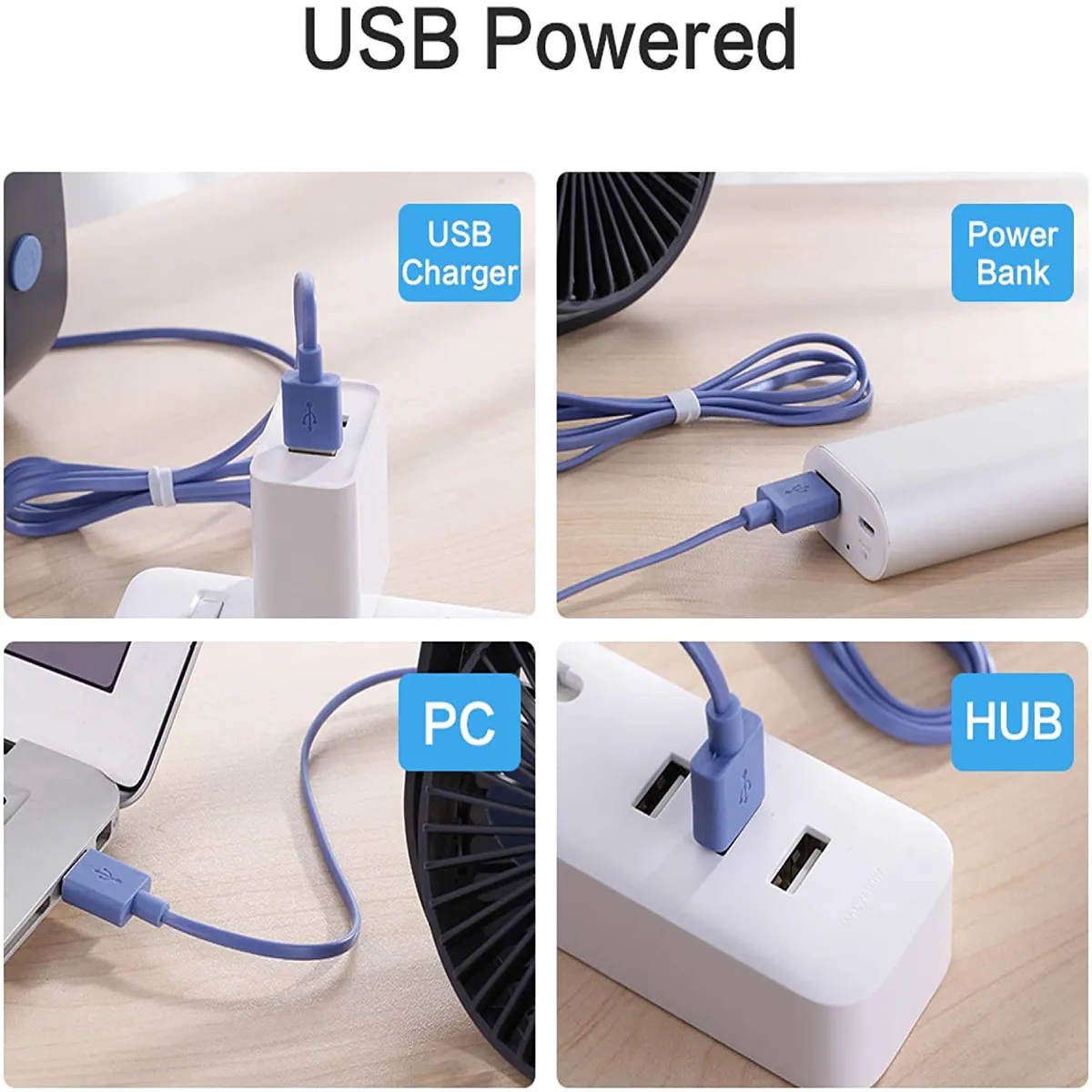 Personal USB Desk Fan 3