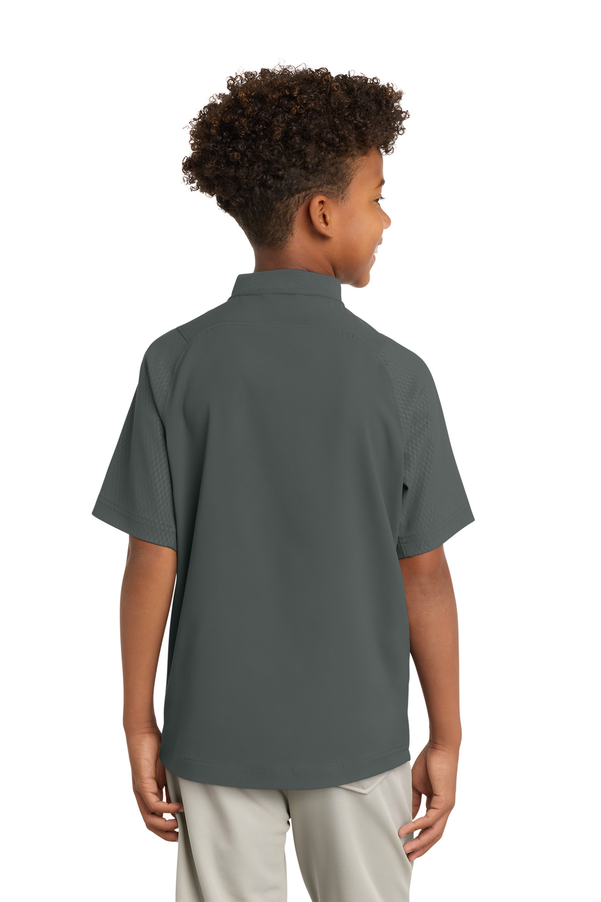 New Era Youth Cage Short Sleeve 1/4-Zip Jacket. YNEA600 10
