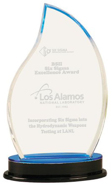 9.25" Blue Flame Impress Acrylic Award