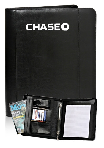 Deluxe Zippered 3-Ring Portfolio - 11.75" W x 13.75" H 1