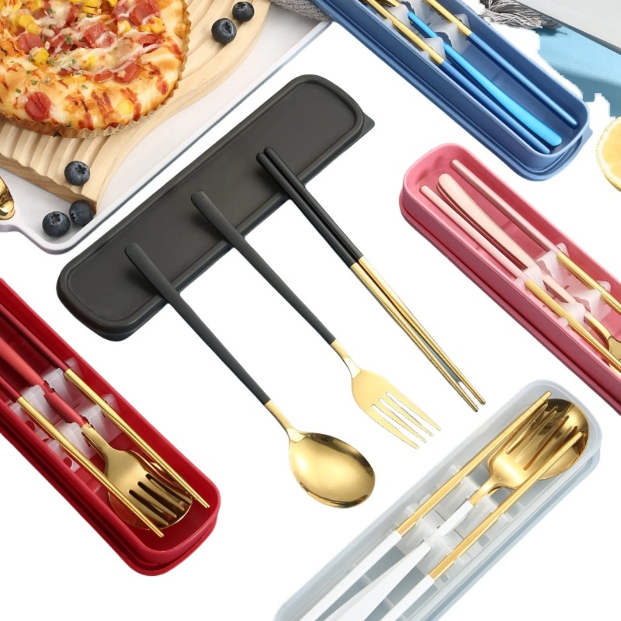 Travel Portable Cutlery Set 14