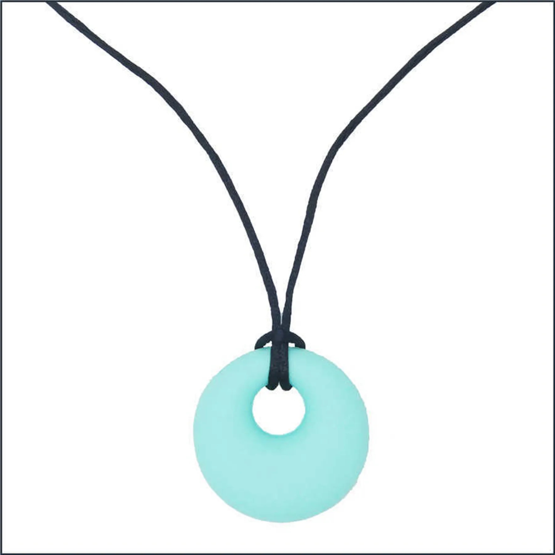 Round Silicone Chewy Toy Pendant 9