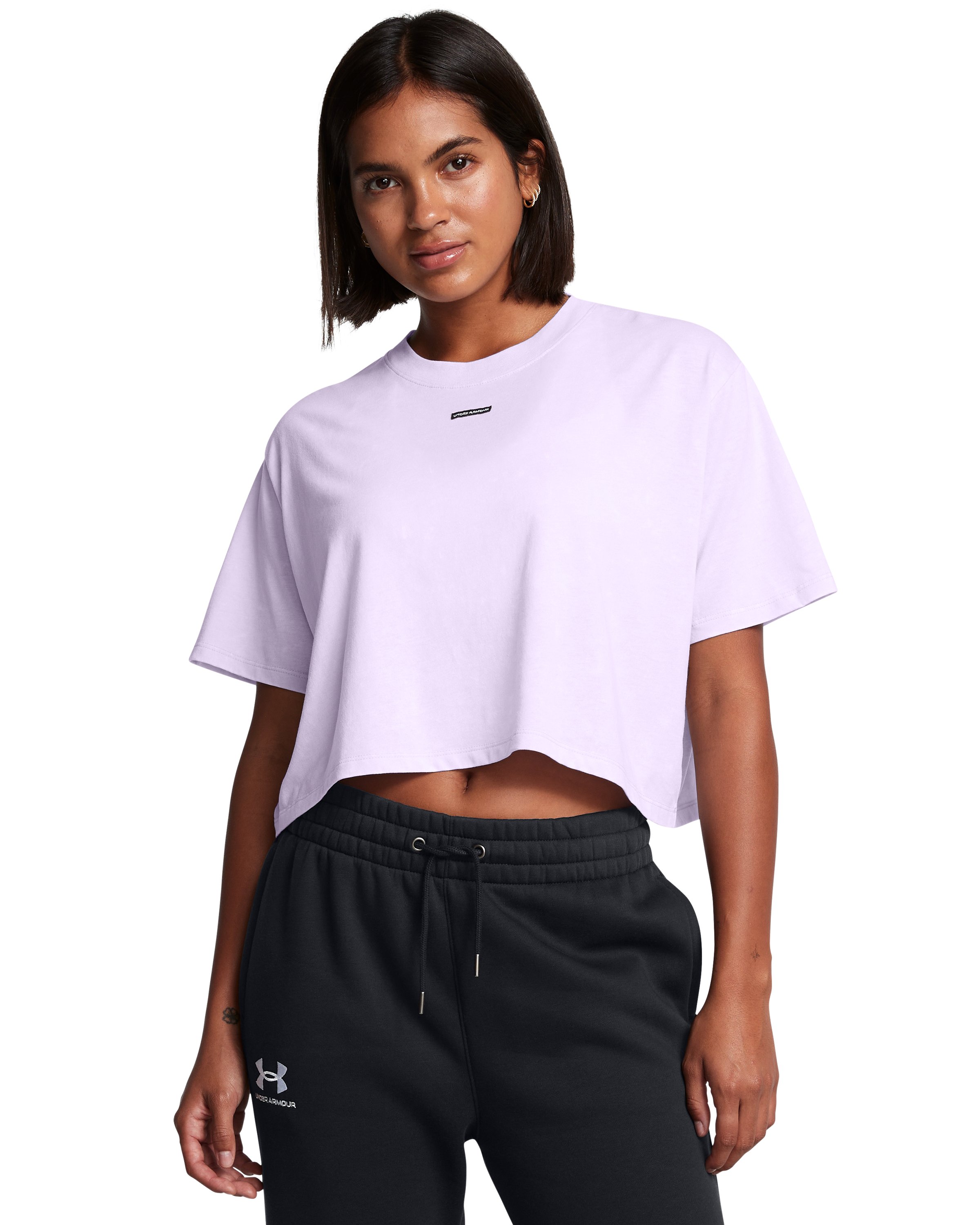 UA Wash Logo Women's Boxy Crop Short Sleeve 2