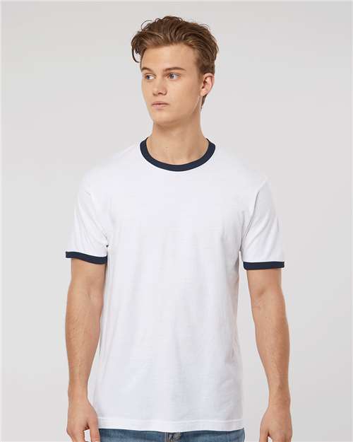Unisex Fine Jersey Ringer T-Shirt - 246 57