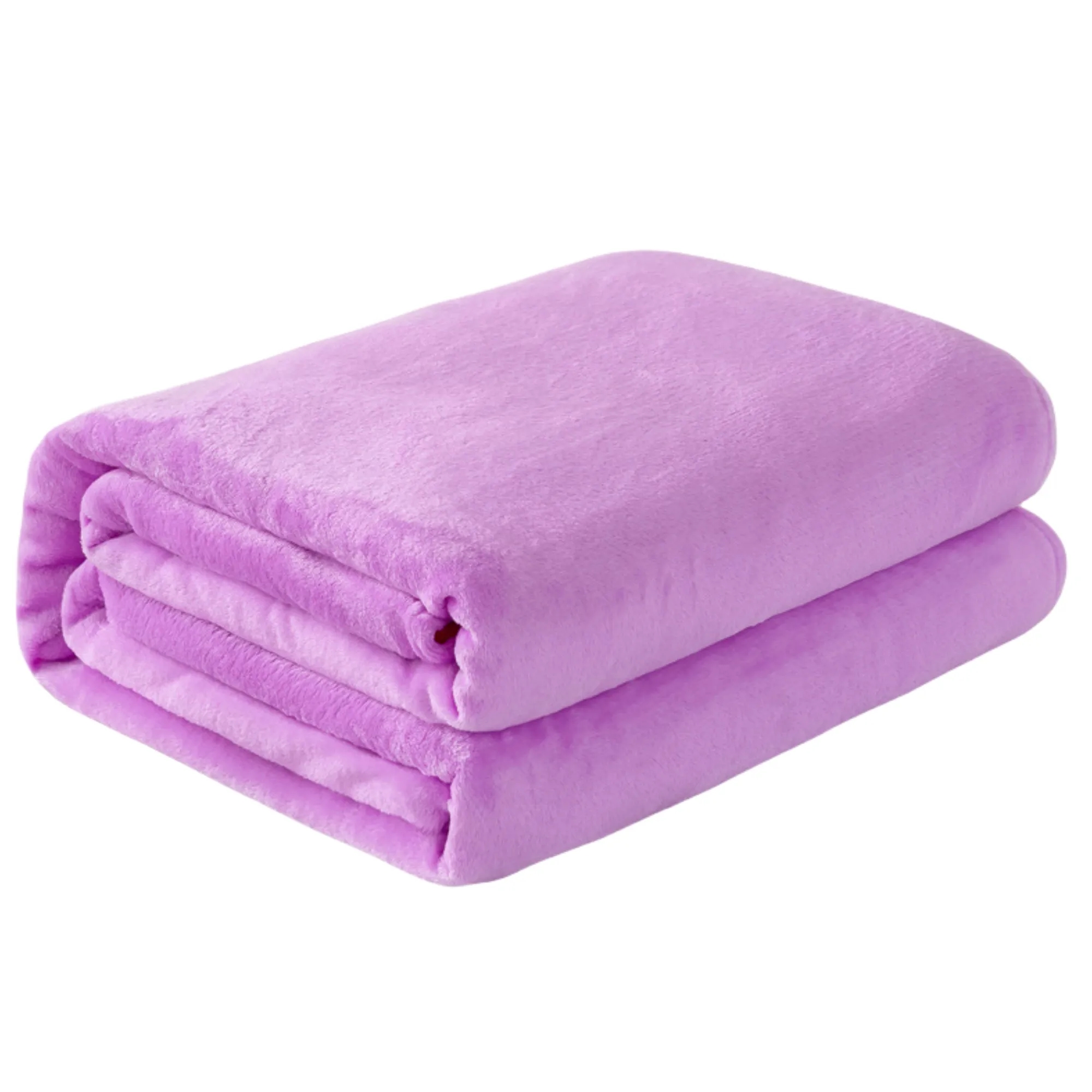 Classic Solid Color Flannel Thin Blanket 26