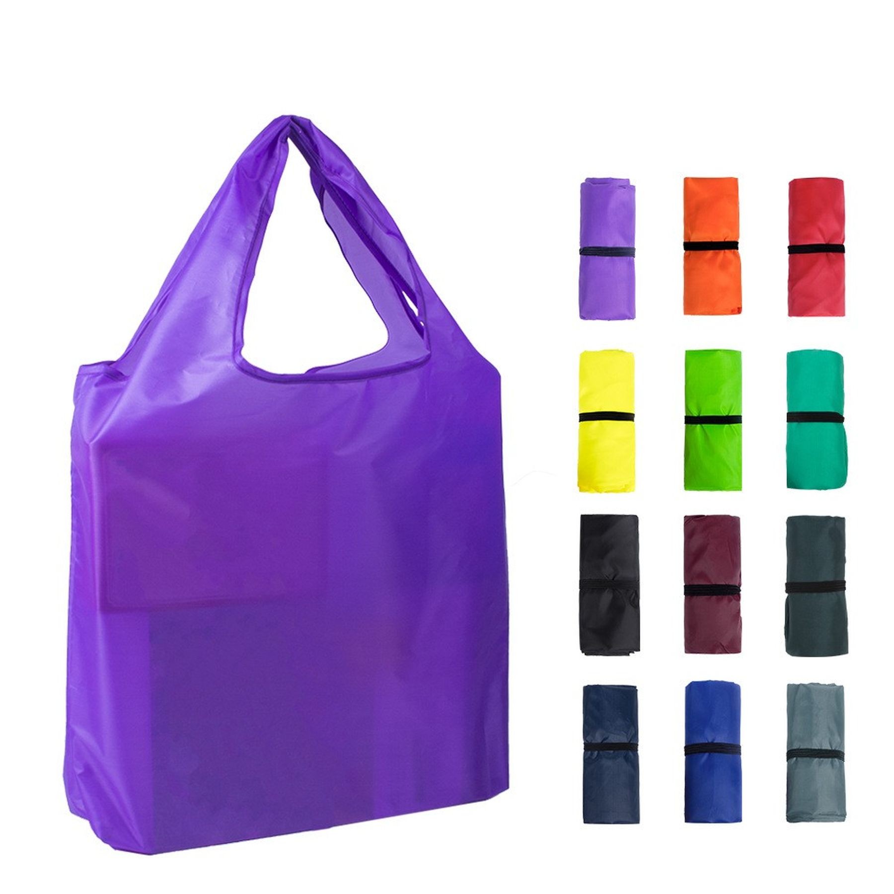 Reusable Grocery Bag Foldable Shopping Bag With Elastic Band 9
