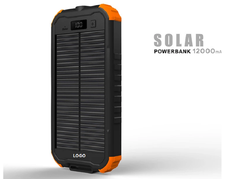 Crash Proof Solar Power Bank with Torch Light 10000mah 5