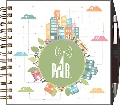 ClearView™ Journals - Square, PenPort, Pen