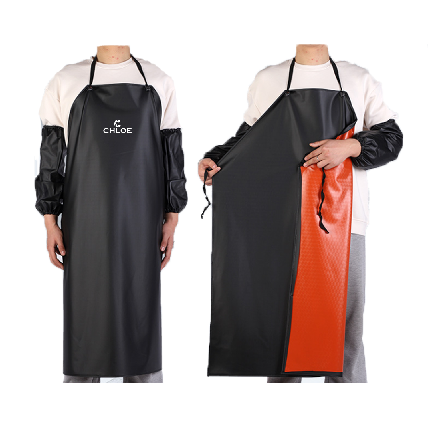 Pvc Waterproof Apron Oil Resistant Acid Alkali Thickening 8